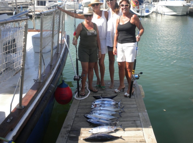 El resultado de un dia de pesca